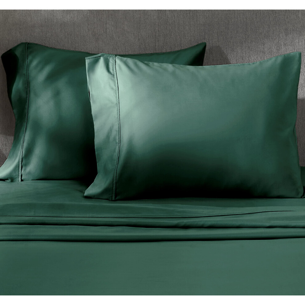 California Design Den Lot de 2 taies d'oreiller 100 % coton pour oreillers king size Taies d'oreiller luxueuses en satin 400 fils/cm    Assorties