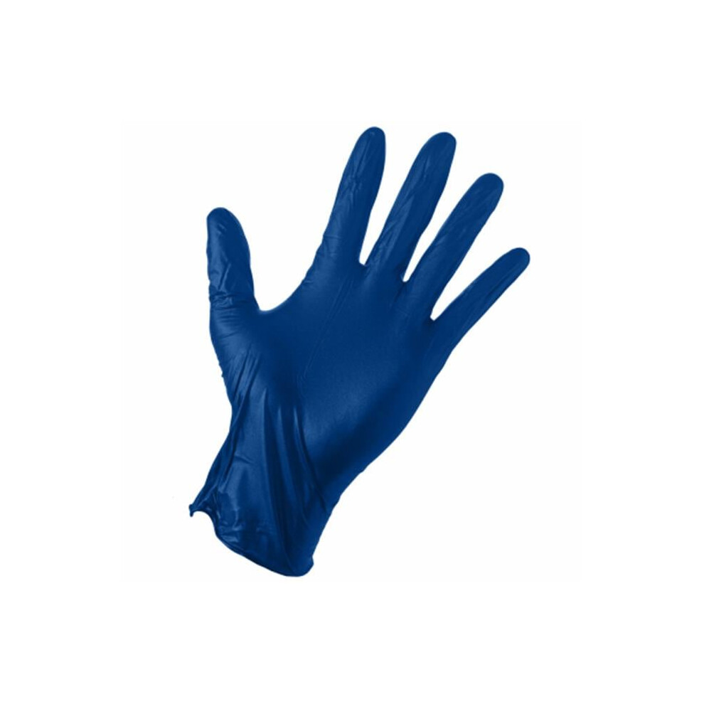 Big Time Products 241909 Mens Large Grease Monkey Blue Heavy Duty Latex Gloves, 50 Count 731919235558
