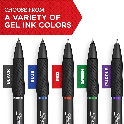 Sharpie Sharpie S-Gel, Μολύβια Gel, Μεσαίο Σημείο (0.7mm), Μάυρο Μελάνι, 36 Τεμάχια 2