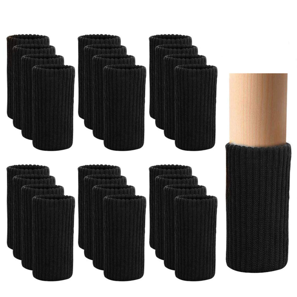 24 Pcs Furniture Leg Knitted Protector- Chair Leg Floor Protectors For Avoid Scratches Furniture Leg Socks For Moving Easily And Reduce Noise B 744790050028