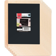 Double-Sided Chalkboard Set of 6 8 x 10 With Decorative Wood Surface Frame Chalkboard Sign Perfect For Arts & Crafts Small Chalkboard