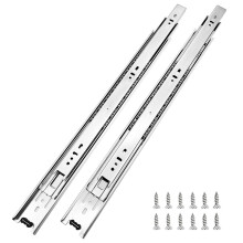 Tobinice 6 par 22 tommer hardware 3-sektion fuld forl?ngelseskugleleje sidemonterede skuffesl?der 100 LB kapacitet skuffeskyder