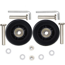 Oro 1 par bagagehjul Udskiftning 64 mm sagshjul med 8 mm (0,31 """") Lejerhjul til kuffert og inline udendørs skøjteløb og hjulplade (64 * 18)