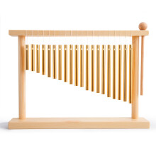 ENNBOM 20 Note Chime Table Top Bar Chime Wind Chime 20 Bars Instrument Percussion with Mallet Gold