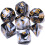 CiaraQ DND Polyhedral Ternings?t med en sort terningpose til D&D RPG MTG Rollespil Bordspil 1