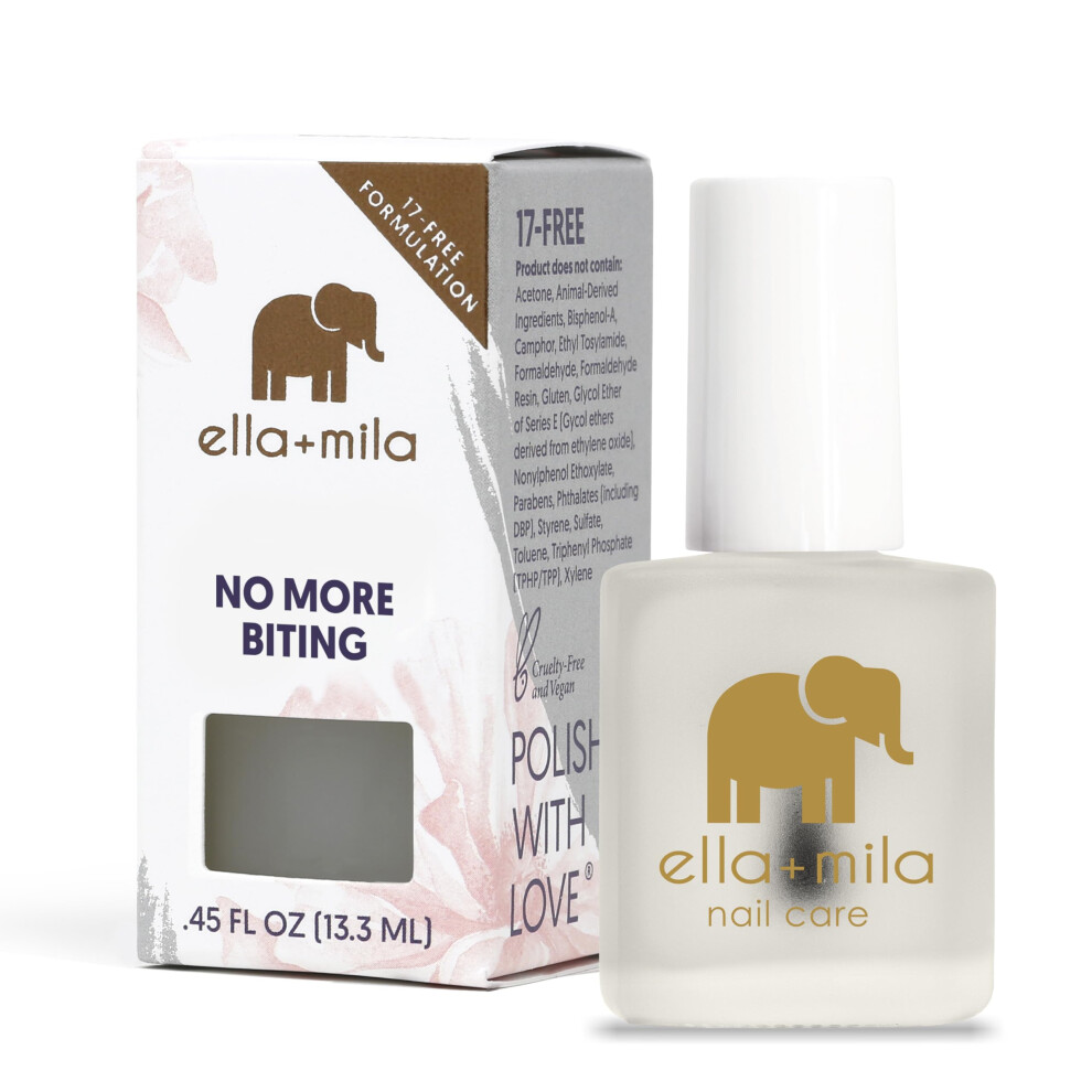 Ella+Mila No More Biting Nail Biting Treatment For Kids: Safe And Effective Nail Biting Prevention And Thumb Sucking Deterrent