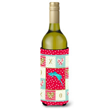 """"Carolines Treasures CK5498LITERK Sword Tail Guppy Love Wine Bottle Hugger kall-dryck-koozies 750 ml Multicolor""""