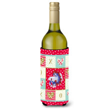 Caroline's Treasures CK5483LITERK Comb Tail Betta Love Weinflasche Hugger Cold-Beverage-Koozies 750 ml Mehrfarbig
