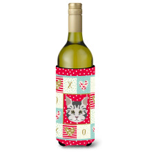 """"Carolines Treasures CK5079LITERK American Bobtail Cat Wine Bottle Hugger kall-dryck-koozies 750 ml Multicolor""""