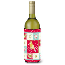 Caroline's Treasures CK5502LITERK French Curly Canary Love Weinflasche Hugger Cold-Beverage-Koozies 750 ml Mehrfarbig