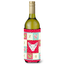 """"Caroline's Treasures CK5142LITERK Weinflasche mit orientalischer Langhaarkatze Hugger Cold-Beverage-Koozies 750 ml Mehrfarbig""""