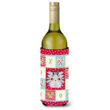 Caroline's Treasures CK5118LITERK Foldex Exotic Fold Cat Weinflasche Hugger Cold-Beverage-Koozies 750 ml Mehrfarbig
