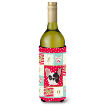 """"Caroline's Treasures CK5200LITERK Franzsische Bulldogge Weinflasche Hugger Cold-Beverage-Koozies 750 ml Mehrfarbig""""