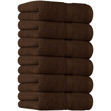 Serviettes d'utopie [6 serviettes de main de qualite superieure (16 x 28 pouces) 100% anneau file coton ultra doux et hautement absorbant 600gsm