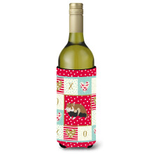 """"Caroline's Treasures CK5441LITERK European Hamster Love Wine Bottle Hugger hideg-ital-koozies 750 ml Multicolor""""