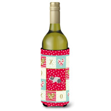 """"Caroline's Treasures CK5451LITERK Japanese Mouse Love Wine Bottle Hugger hideg-ital-koozies 750 ml Multicolor""""