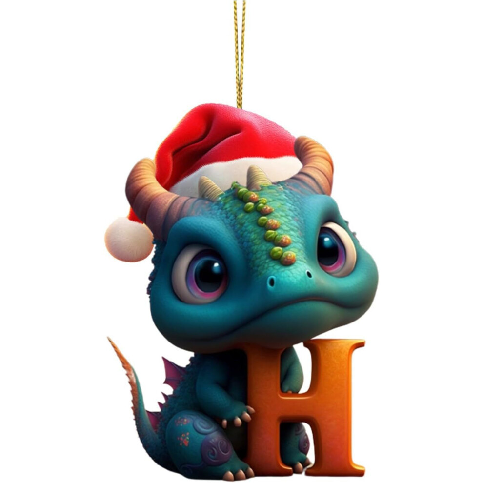 (8) Dinosaur Acrylic Unique Christmas Hanging Ornament For Cheerful Home Decor-image-OPC-PGFBFDX-NEW