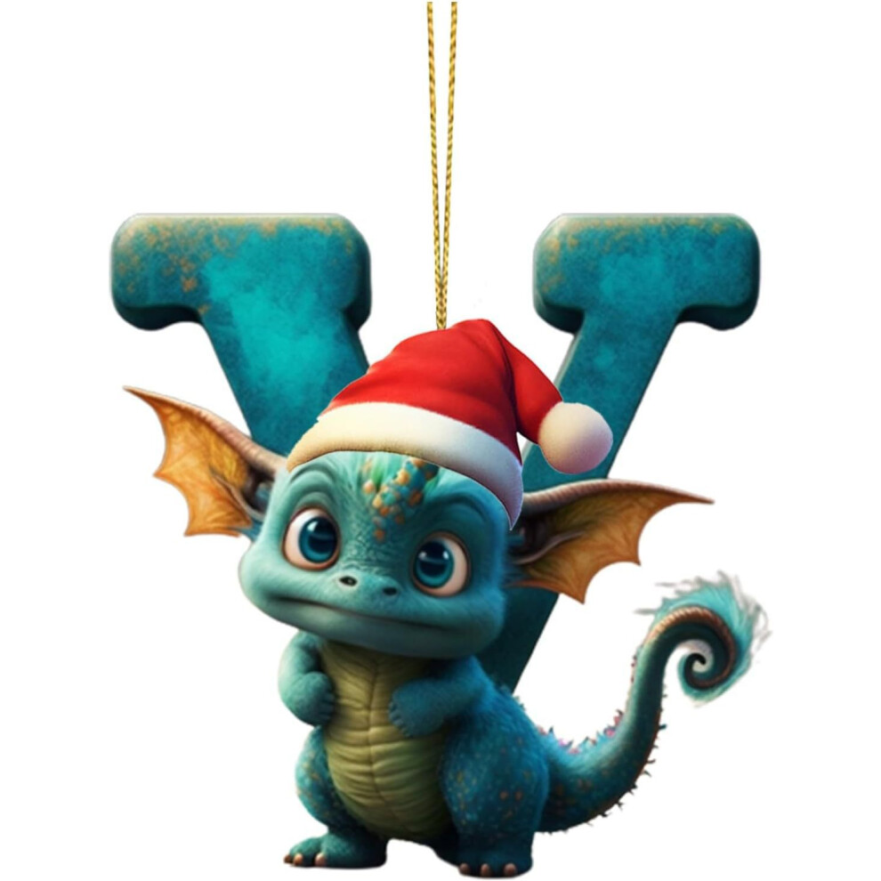 (25) Dinosaur Acrylic Unique Christmas Hanging Ornament For Cheerful Home Decor-image-OPC-PGFBFFS-NEW