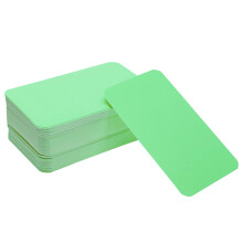 Penta Angel 100 stuks mini-papieren blanco cadeaukaartjes DIY knutselwerkjes kleine zakelijke berichtenkaartjes (lichtgroen)