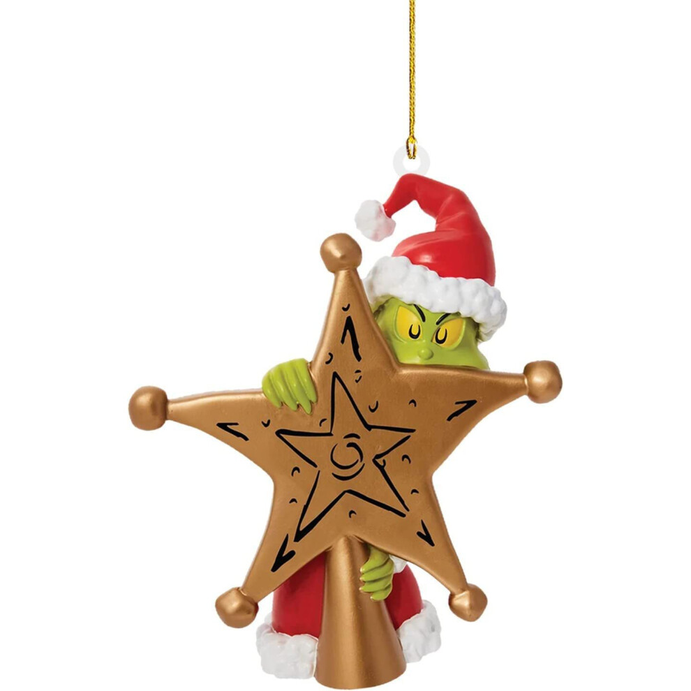 (RS8) Playful Grinch Acrylic Hanging Decoration For Vibrant Christmas Car And Home Accents-image-OPC-PGFBHQG-NEW