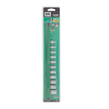Arrow Fastener SK01503 0.25 in. Drive 6 Point Metric Standard Chrome Socket Set, 11 Piece