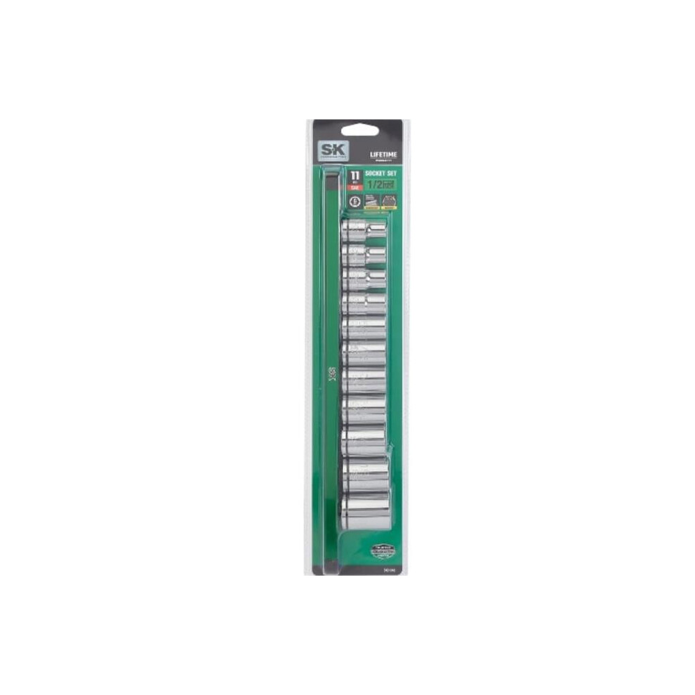 Arrow Fastener SK01342 0.5 in. SAE Drive Standard Socket Set, 11 Piece