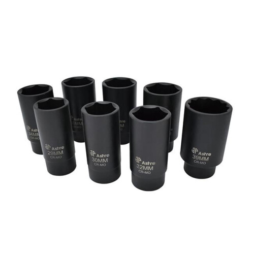 Astro Astro 78866 6 Point Axle Nut Socket Set - 8 Piece
