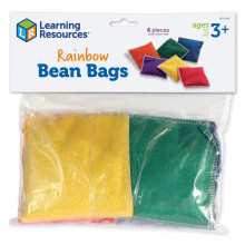 Ressources d'apprentissage Sacs de haricots arc-en-ciel - 6 pieces Prek + | 3 ans et plus de sacs de haricots pour les enfants qui comptent et tr