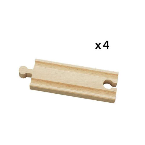 Brio BRIO World 33334 - Σετ 4 Κομματιών Ξύλινων Σιδηροδρομικών Γραμμών 2