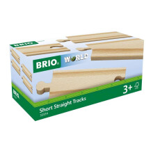 BRIO World 33334 - Prmiov krtk rovn drhy - 4dln sada drevench vlcku pro deti | Zlepuje motorick dovednosti | Drevo s certifikac FSC | Ko