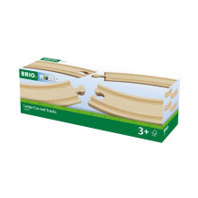 BRIO World 33342 - Velk zakriven dreven drhy | Prodlouen sady 4dlnho vlcku | Kompatibiln se vemi eleznicnmi hrackami BRIO | Bezpecnost t