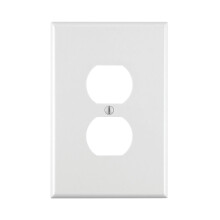Leviton 88103 Placa de Parede para Receptáculo Duplex, Oversized, Termoplástico, Branco