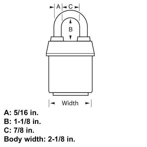 Master Lock Master Lock 911DPF Ανθεκτική Εξωτερική Κλειδαριά με Κλειδί, 1 Τεμάχιο, Κίτρινο 1