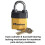 Master Lock Master Lock 911DPF Ανθεκτική Εξωτερική Κλειδαριά με Κλειδί, 1 Τεμάχιο, Κίτρινο 4