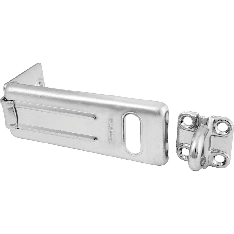 Master Lock 704DPF 4-1/2-Inch Security Hasp Silver|Metallics