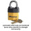 Master Lock Master Lock 911DPF Ανθεκτική Εξωτερική Κλειδαριά με Κλειδί, 1 Τεμάχιο, Κίτρινο 5