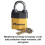 Master Lock Master Lock 911DPF Ανθεκτική Εξωτερική Κλειδαριά με Κλειδί, 1 Τεμάχιο, Κίτρινο 3