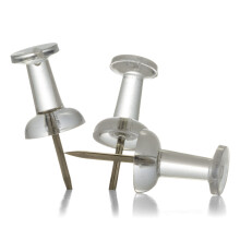 Officemate Push Pins in Reusable Box Clear Box of 100 (92707)