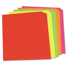 UCreate Neonbeschichteter Posterkarton, 5 verschiedene Farben, 22 x 28 Zoll, 25 Blatt