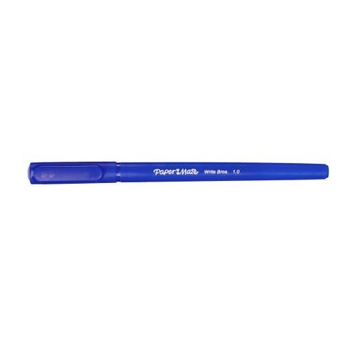 Paper Mate Paper Mate Write Bros Ballpoint Pens  Medium Point (1.0mm)  Blue  12 Count (3311131) 1