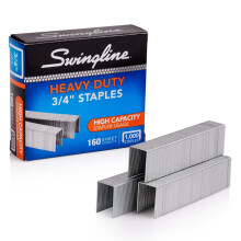 Swingline Staples Heavy Duty for Desktop Staplers 3/4"""""""" Length 100/Strip 1000/Box (35319)