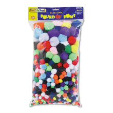 Creativity Street 818001 Pound of Poms Giant Bonus Pack R zne farby 1 lb/balenie