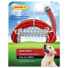 Ruffin 'It Heavy Duty 30 ft kabelband fr hundar 1700# styrka fr hundar upp till 100 kg. 30ft kabelmutli