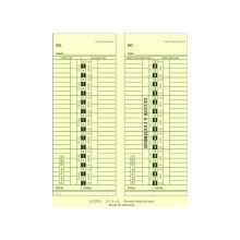 ROYAL 13702 Tijdkaarten voor TC100 / TC200 Klokken, 250 Stuks