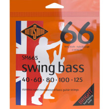 Rotosound SM665 Swing Bass 66 Rustfrit st?l 5 String Bass Guitar Strings (40 60 80 100 125)