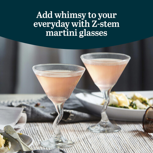 Set 4 p?t????? Libbey Z-Stem Martini ????? ?????d? ?e Z-Stem, set p?t????? Martini ?at?????a ??a p??t?. 1