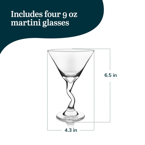 Set 4 p?t????? Libbey Z-Stem Martini ????? ?????d? ?e Z-Stem, set p?t????? Martini ?at?????a ??a p??t?. 2