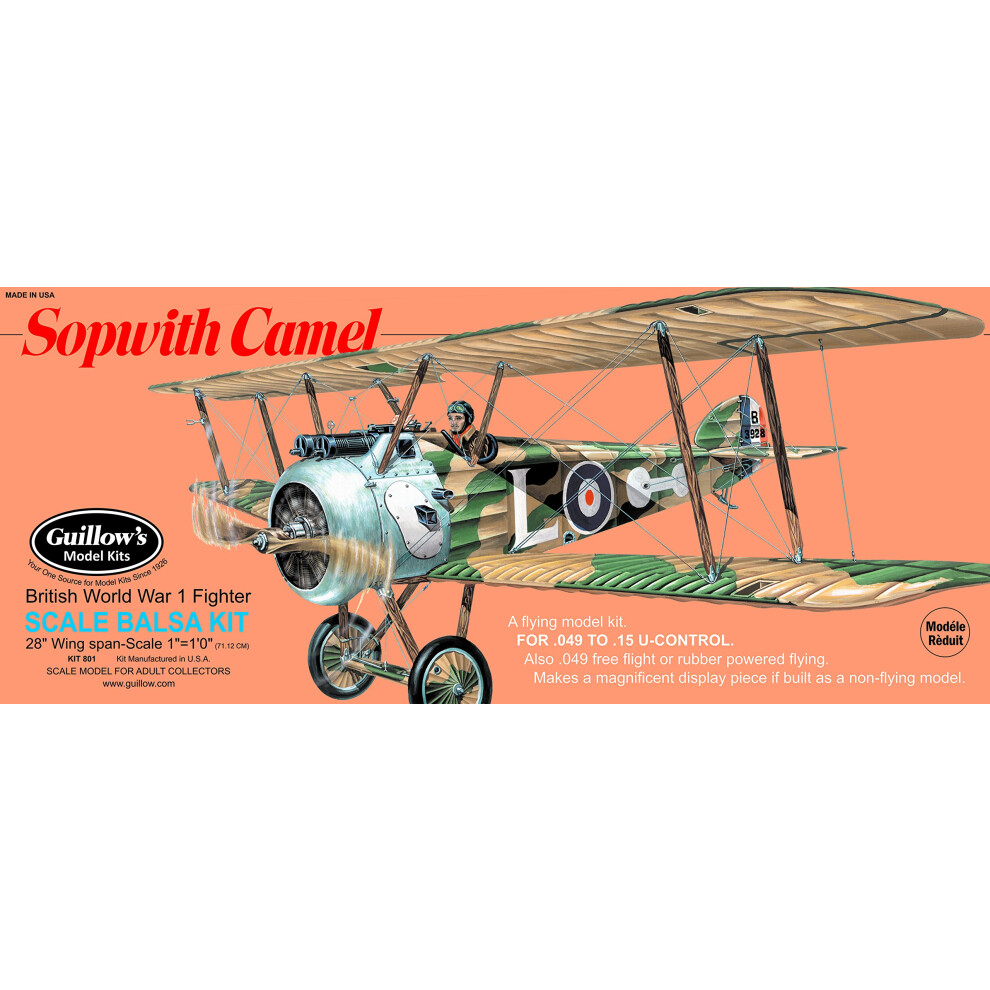 Maquette du Sopwith Camel de Guillow