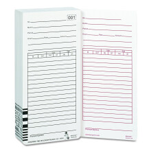Acroprint 09-9111-000 Totaliserende loonstrookrecorder Tijdkaarten ES1010 Pak van 100 kaarten Genummerde handtekening van werknemer