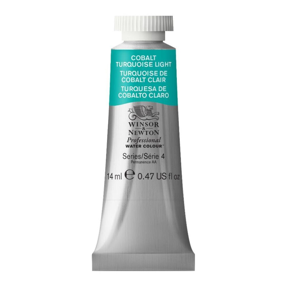 Aquarelle Professionnelle Winsor & Newton, Tube De 14 Ml (0,47 Oz), Turquoise Cobalt Clair-image